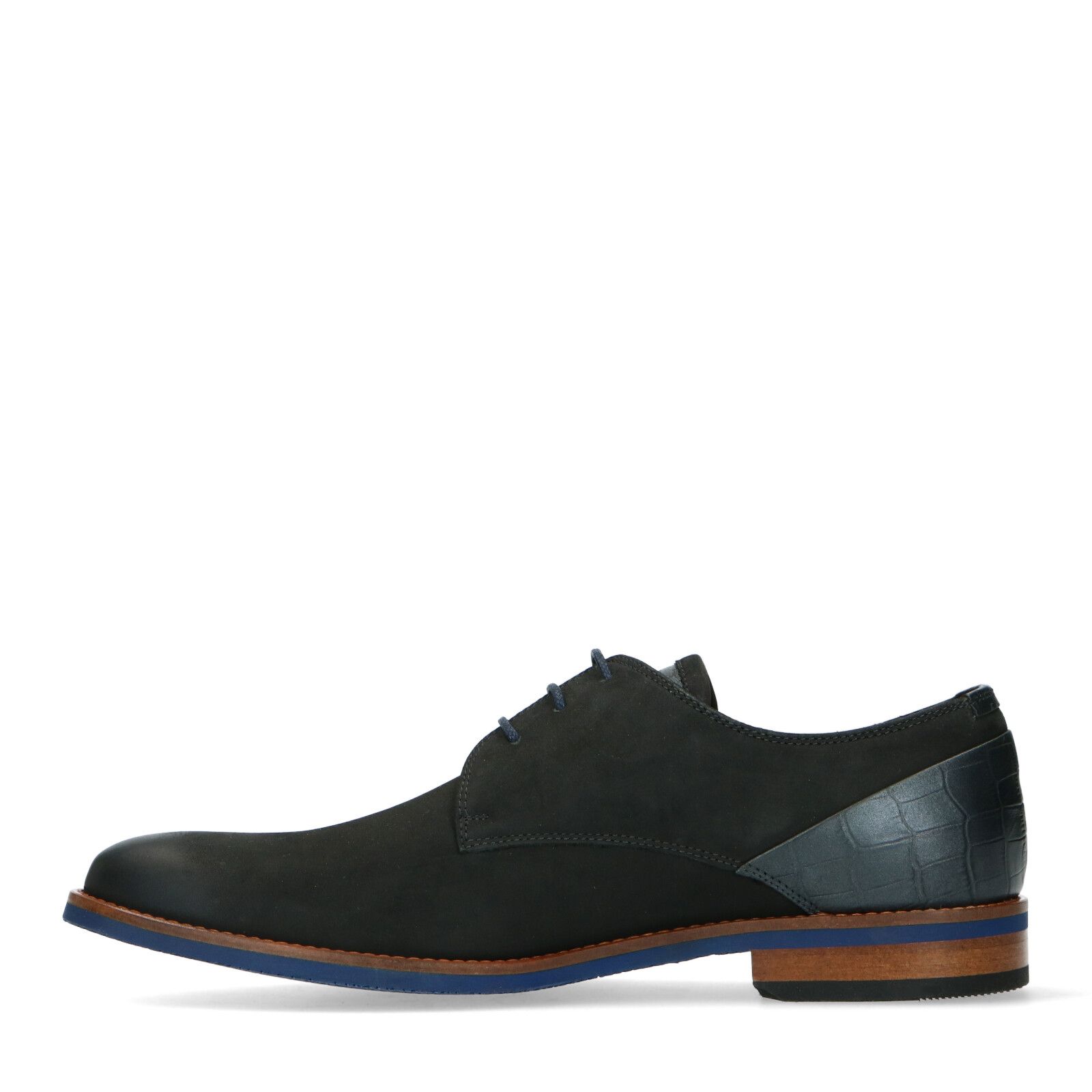 Zwarte nubuck veterschoenen - Heren | MANFIELD