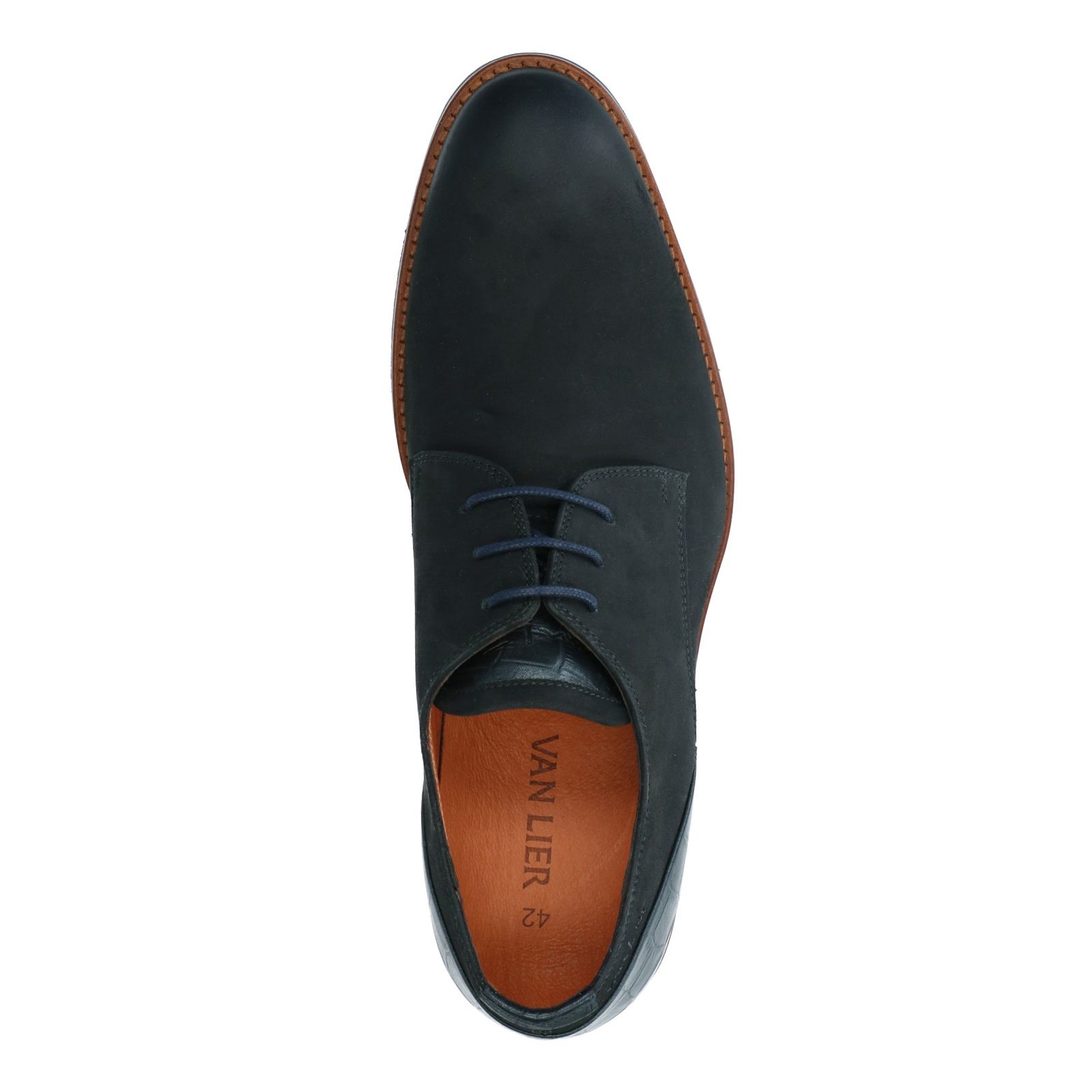 Zwarte nubuck veterschoenen - Heren | MANFIELD