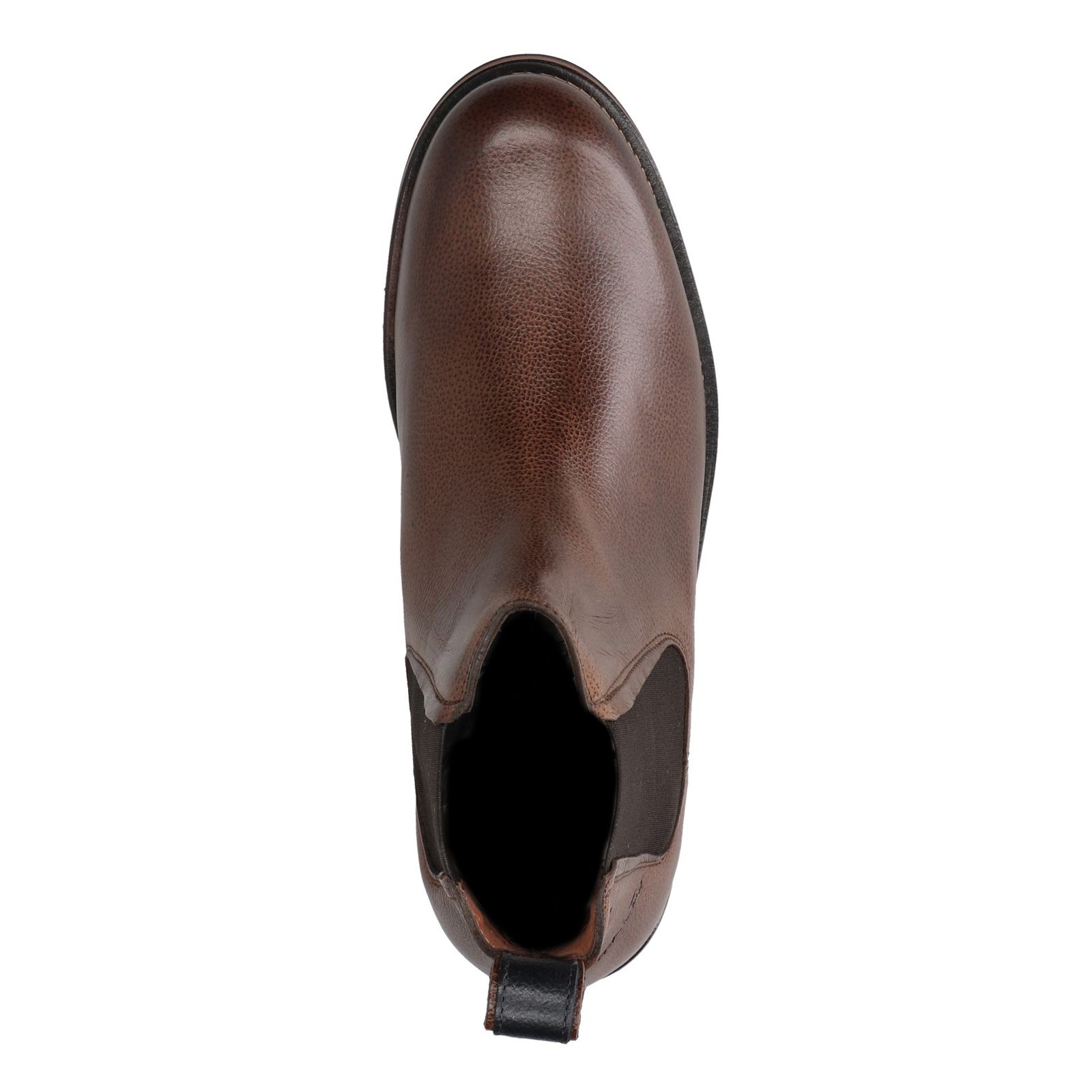 Cognacfarbene Chelsea Boots aus Leder