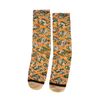 Chaussettes XPOOOS orange à l’imprimé fleuri